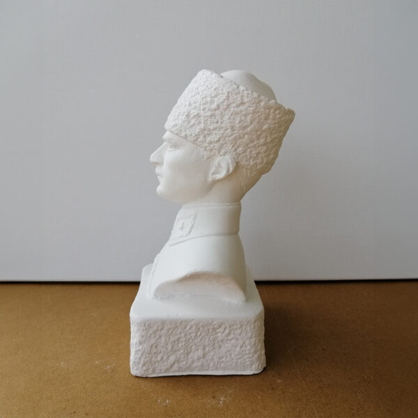Özel Üretim Kalpaklı Atatürk Minyatür Büstü 16.5 cm - Görsel 3